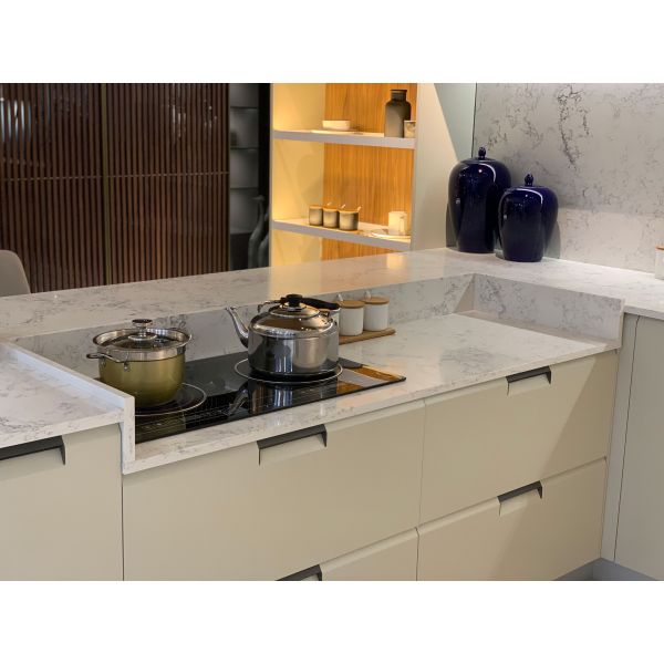 Modern Design Ready to Assemble L Shape Kitchen Cabinet with Eco-Friendly Material