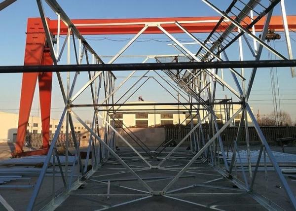 Galvanized /  Painted Self Supporting Antenna Tower , Outside Antenna Mast Tower