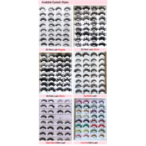 5D 25mm Natural Looking Strip Lashes Dramatic Waterproof Soft Cotton Band