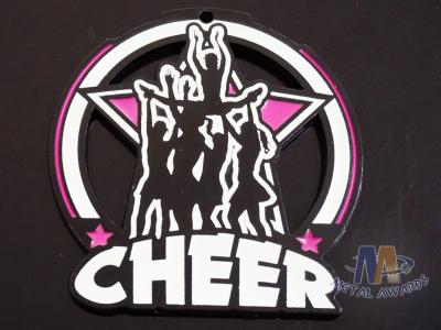 Glow In The Dark Custom Softball  Cheer Dance Medals , Softball Award Medals With Loop