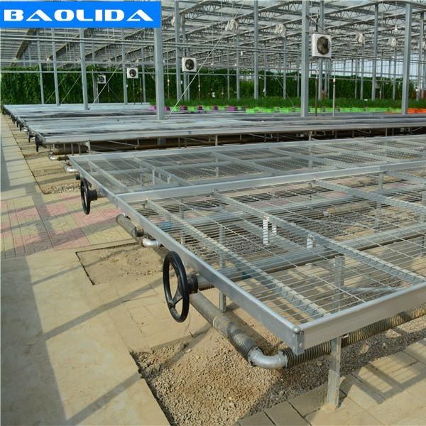 Galvanized Greenhouse Rolling Benches / Greenhouse Benches And Tables