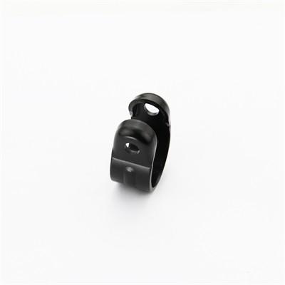 Black JY-28 Metal Pipe Clips Zinc Plated SPCC Metal Tube Clips