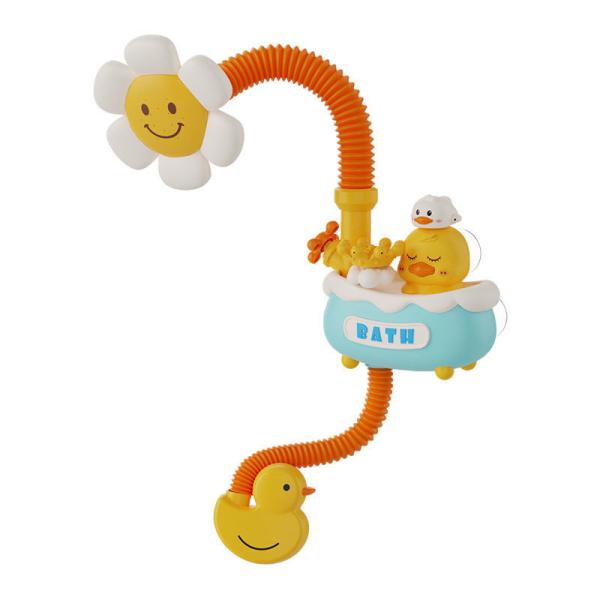 0-24 Months Age Range Unisex Electric Sunflower Shower Toy Children's Duck Spraying Water