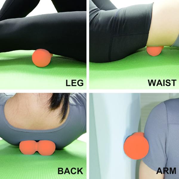 Yoga Peanut Lacrosse Massage Ball Fascia Release Double Lacrosse Massage Ball