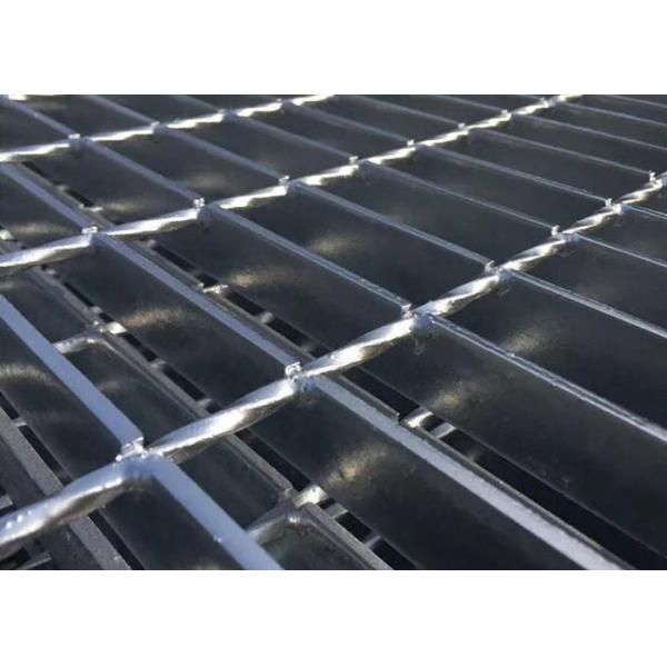 Hot Dip Galvanized Steel Walkway Grating 6mm Thickness Anti Theft