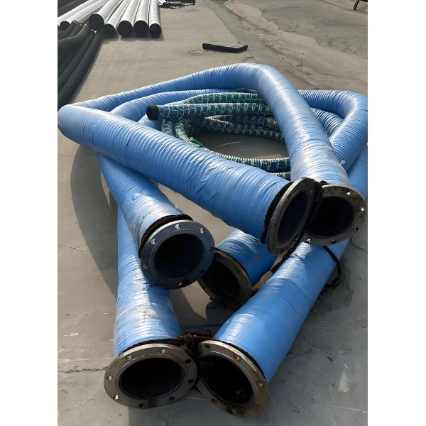 Custom Color Rubber Dredge Hose Floating Submarine Dredging Pipe For Slurry Transfer