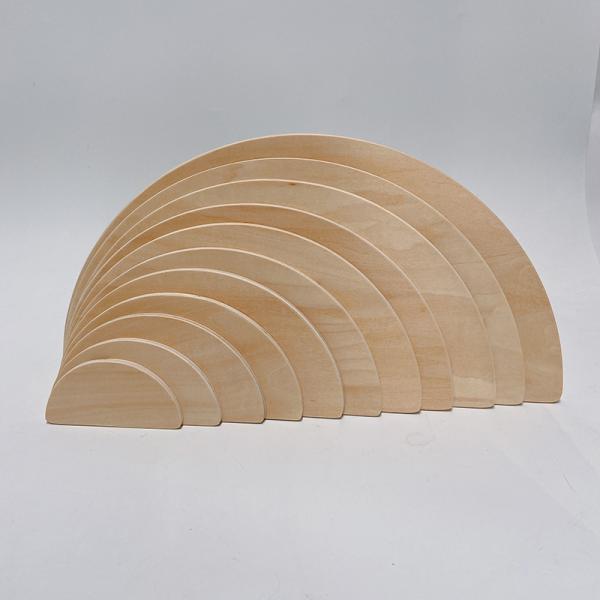 L'arc-en-ciel 35.5cm a coloré le grand bébé en bois de blocs constitutifs
