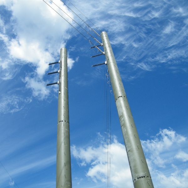110kv 220kv Power Plyon Steel Electric Transmission Pole