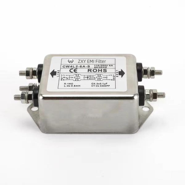 Фильтр EMI однофазный антиинтерферентный источник питания 115V / 250V / 380V CW3L2-20A-L CW4L2-20A-S CW4L2-20A-T 50/60HZ