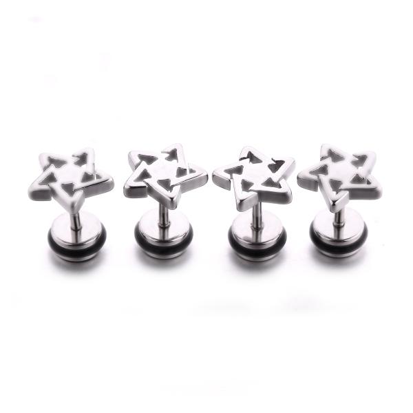 Lebanon popular body piercing jewelry star shaped stud earring women