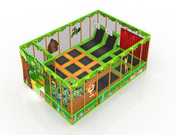 EPE Trampoline Park Equipment , 0.7m Children'S Trampoline With Enclosure