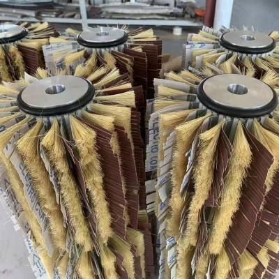 Papel de lixação de madeira Sisal escova de polir para moagem de madeira rolos de polir