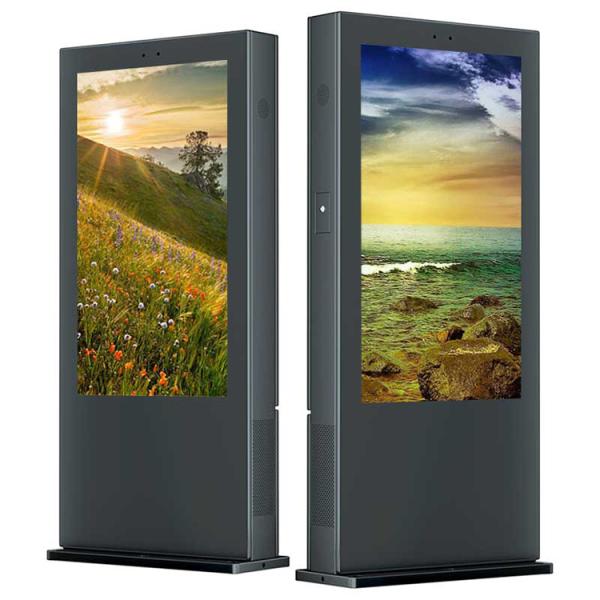 Anti Thunder Double Sided Outdoor Digital Totem 2000nits 65 Inch