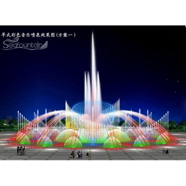 Commercial celebrate combination type fountain