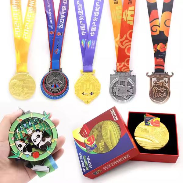 Wholesale High Quality Zinc Alloy Custom Design Gold Plated Sport Award Medal