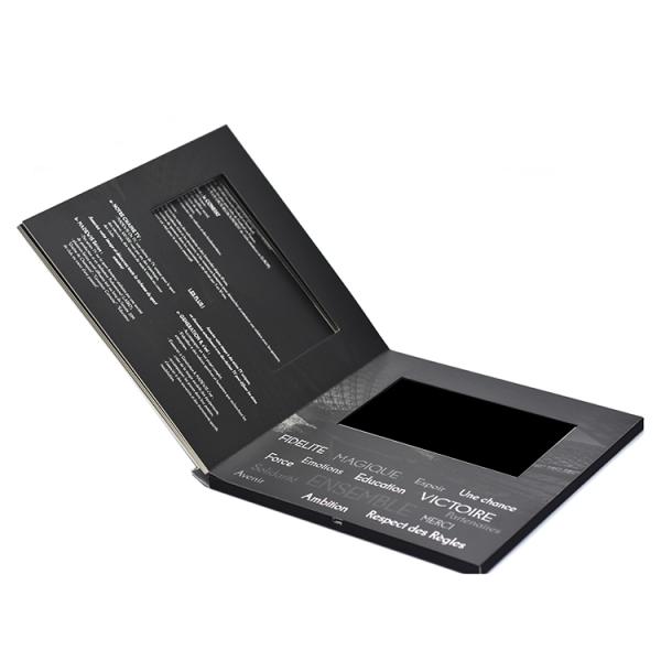 Сложенный печатающ книгу LCD видео- с карманом для выходить сертификат вышед на рынок на рынок FCC CE ROHS