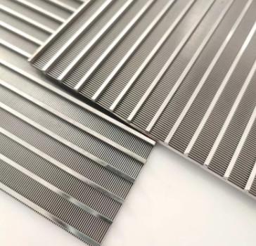 304 Stainless Steel Wedge Screen Filter Slot Size 150 300 750 Microns Panels