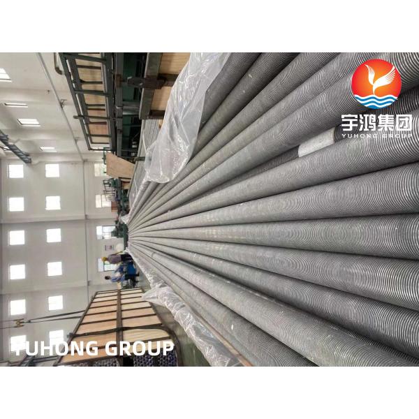 Труба оребренная вваренная SA249 TP304 с алюминиевым оребрением 1060 G-Fin, для теплообменного оборудования