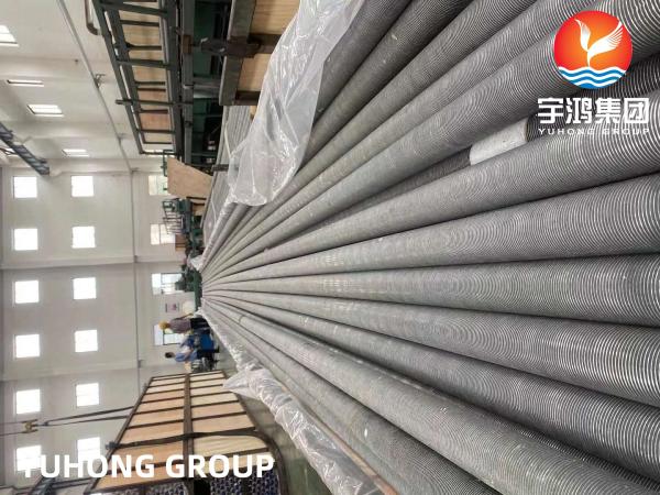 Welded Wound L Embedded Fin Tube For Heat Exchangers AL1060 ASTM A249 TP304