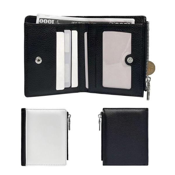 Imprimable en blanc Impression à double face Sublimation Portemonnaie Mans Carte d'identité Porteur avec une grande capacité pour le transfert de sublimation