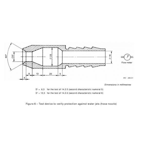 Сопло брызг IEC60529 IPX3~6 высококачественные и испытательная система сопла шланга