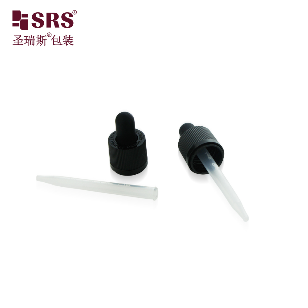 D006 15ml 30ml 50ml Glass Bottle With Child Resistant Dropper Lid For Essential Oil