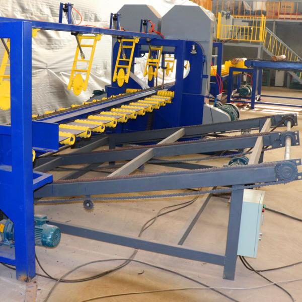 Twin Vertical Bandsaw Mill Wood Production Line 150-200CBM Per Hour