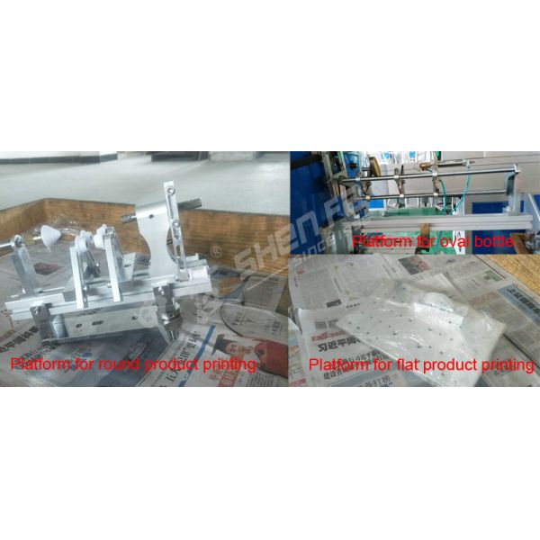 Automatic Silk Screen Printing Machine with 1200PCS/Hr Speed PLC Control for Round Oval Flat Bottles