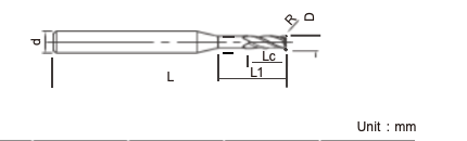 Customizable Corner Radius End Mills Four Flutes Long Lifespan High Precision
