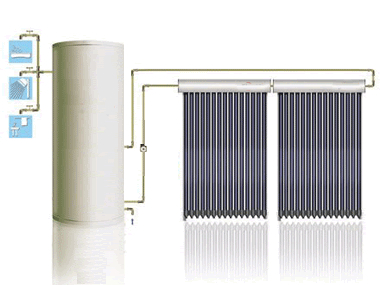 High Pressure Solar Geyser Split Heat Pipe Solar Water Heater