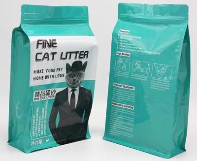 Saco de vácuo de alimentos de acabamento brilhante personalizado Sacos de ração para animais com fecho de fecho de embalagem à prova de umidade