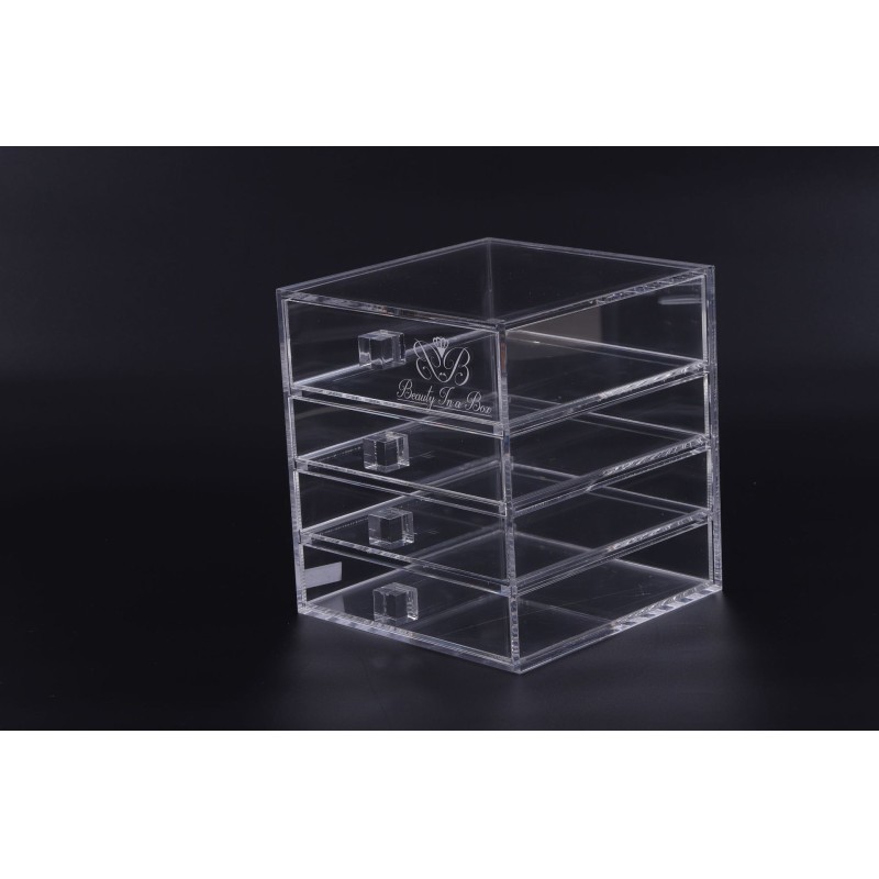 Custom Eco-Friendly Acrylic Storage Box Lipstick Dresser Cosmetics Organized Makeup Organization Desk Bedroom School Dustproof