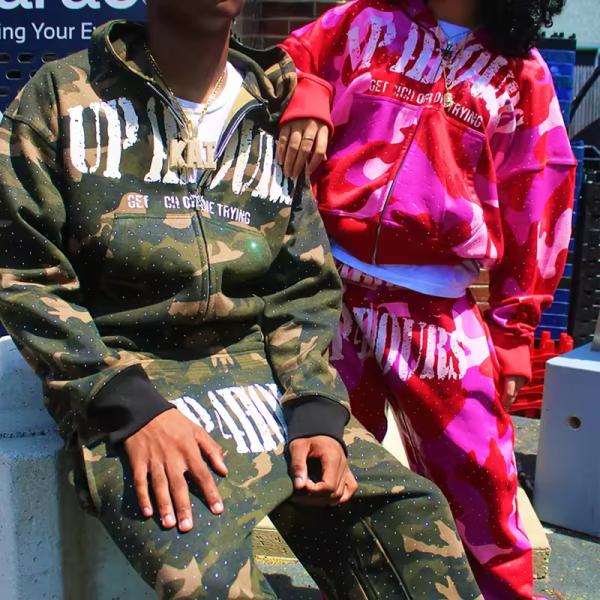 CAMO CAMO CAMO Camuflage Rasta Pantalla con sudadera con capucha Startie streetwear shatkingsuit de chándal personalizar unisex de seguimiento de seguimiento unisex