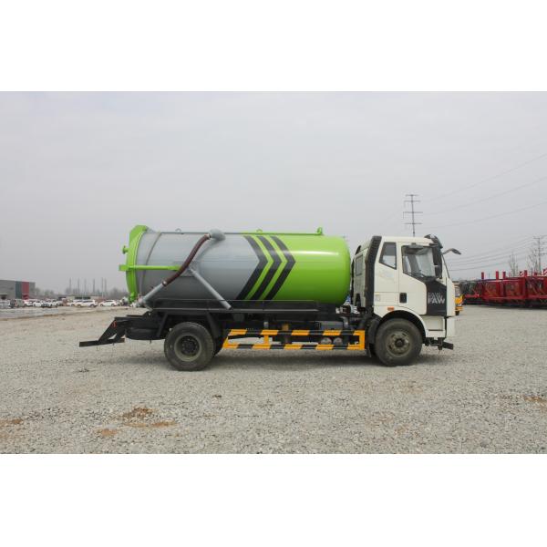 18000kg Jiefang J6L Sewage Suction Truck Vehicle Diesel Manual Transmission