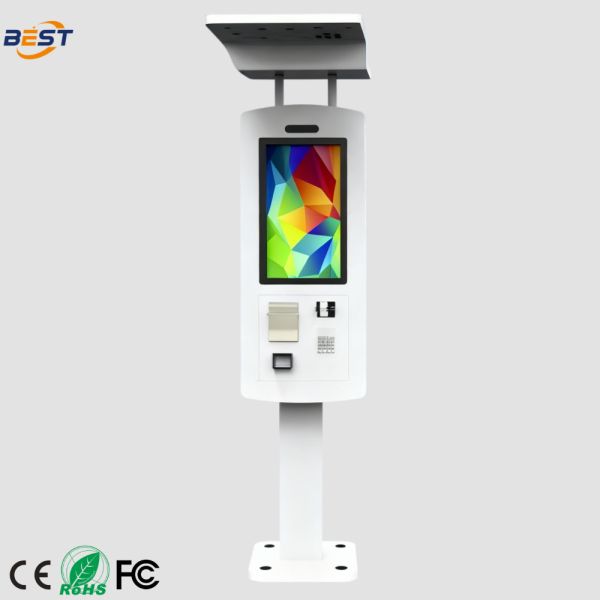 IP65 Waterproof Outdoor Touch Screen Kiosk with 21.5 HD Display and 10-Point Capacitive Touch for Fast Food Restaurants