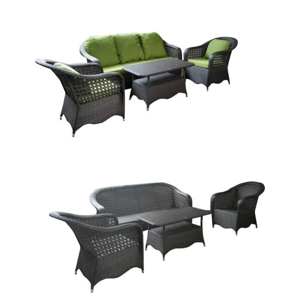 4pcs Amercial Style Outdoor Rattan/ Wicker Sofa furniture -9012A