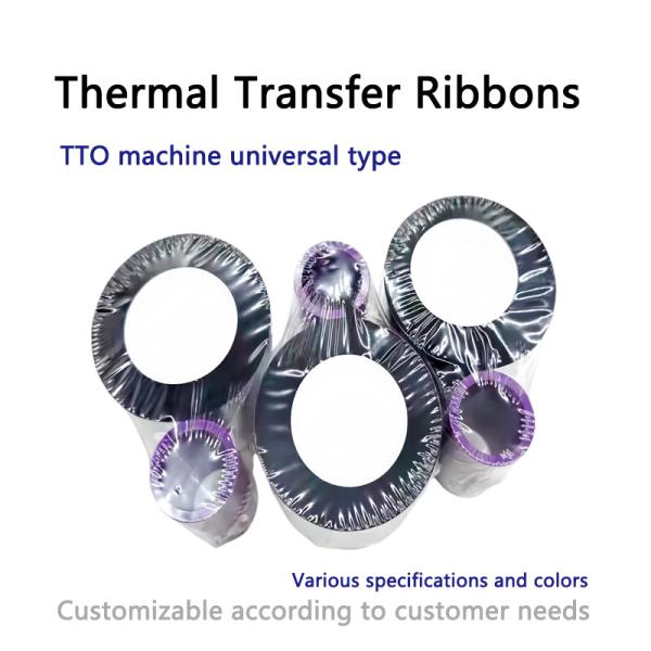 Customizable Thermal Transfer Ribbons Solvent Resistant Barcode Ribbon Roll