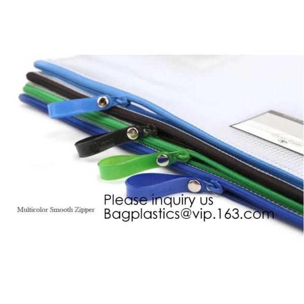 Office Stationery Plastic Pp File Bag A4 Document Pouch B6 Zipper Wholesale File Folder Bag School Stationery Supplies,