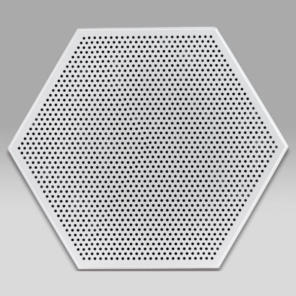 1100 Aluminum Metal Ceiling Hexagon Ceiling Panels 404mm Clip In