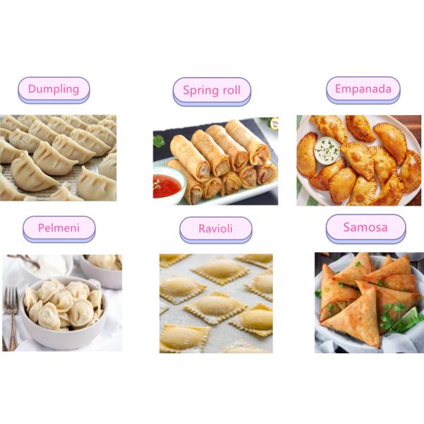 High Speed Dumpling Maker Machine 4000pcs/h Food Grade Stainless Steel Raw Material Rice