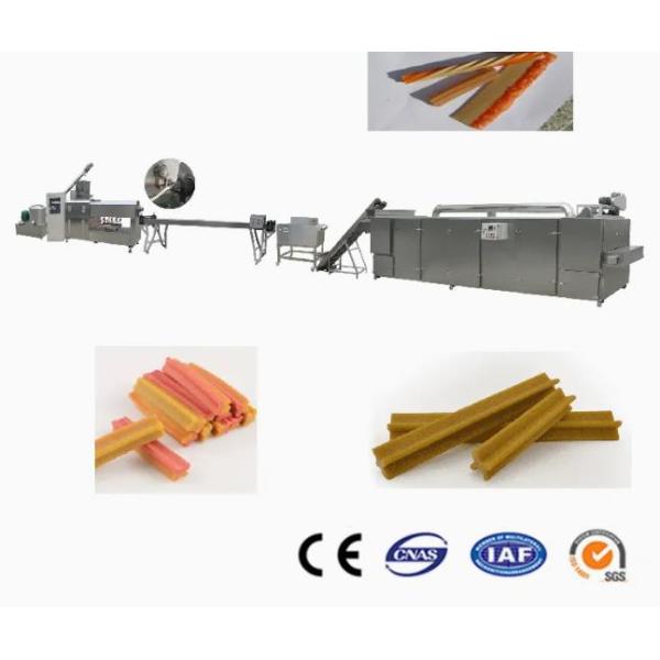 Bande, bâton, installation de fabrication d'extrudeuse d'aliments pour chiens de forme d'os/machines aliments pour chiens