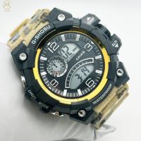 Montres à bande de quartz silicone 30m imperméables montres à poignet élégantes avec écran numérique
