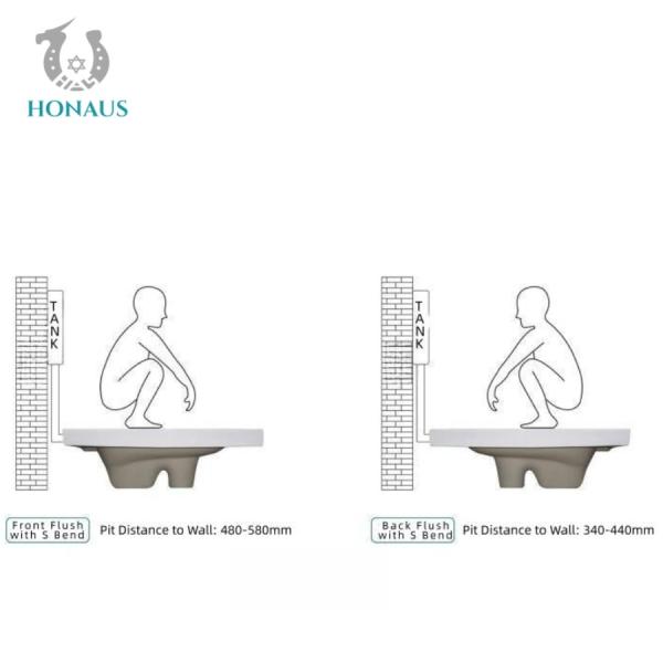 ODM / OEM  White Squatting Pan WC