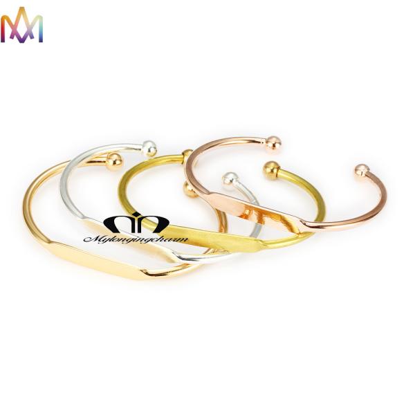 Женщин тумака 55MM браслеты регулируемых выгравированные