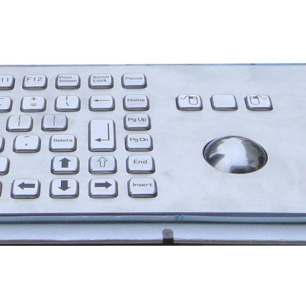Клавиатура Маунта панели нержавеющей стали киоска с Trackball, ключами FN и кнопочной панелью номера