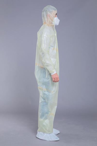Breathable 37GSM Disposable PPE Coveralls With Hood