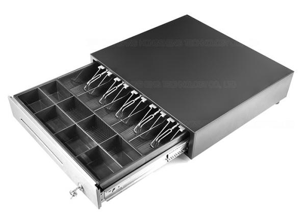 Black 460E POS Register Metal Large Cash Drawer Ball Bearing Slides 18 Inch