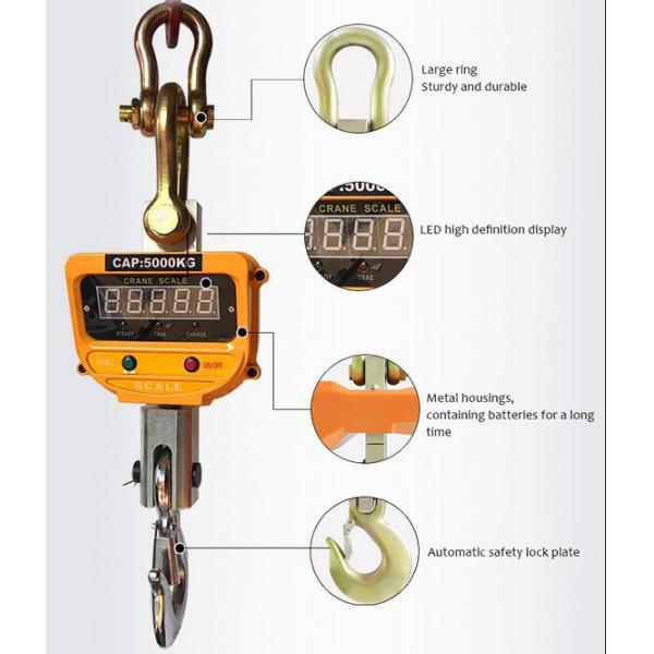 Industrial Electronic Digital Crane Scale LED High Definition Display digital hanging scale crane weight scale