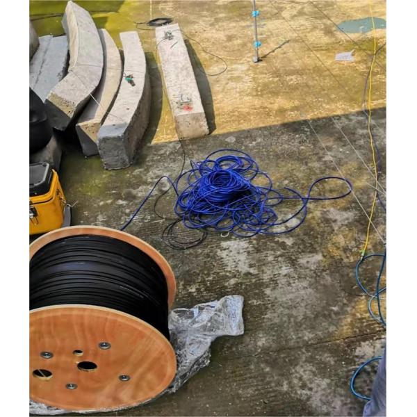 Simplex 3.0mm Armored Sensing Fiber Optic Cable LSZH jacket 62.5 125 Railway Metro