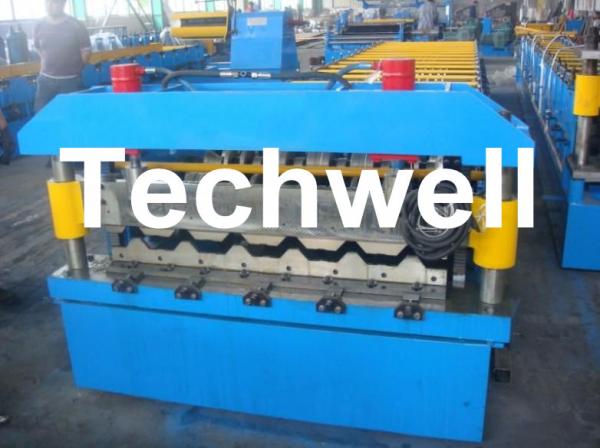 0.3 - 0.8mm Forming Thickness Trapezoidal Profile Roof Panel Roll Forming Machine